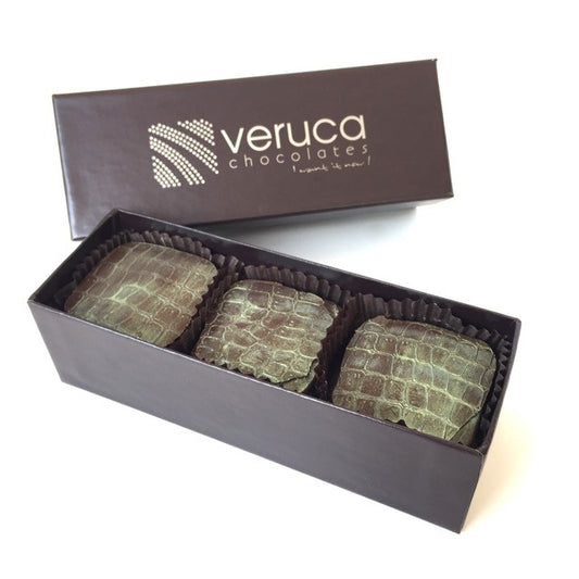 Veruca Dark Chocolate Signature Turtles 3 piece box