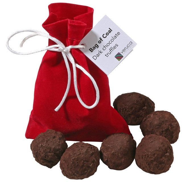 Holiday Collection: Bag of Coal Ultra Dark Chocolate Truffles