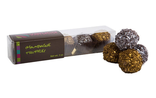 Champagne & Dark Chocolate Truffles: 5 piece box